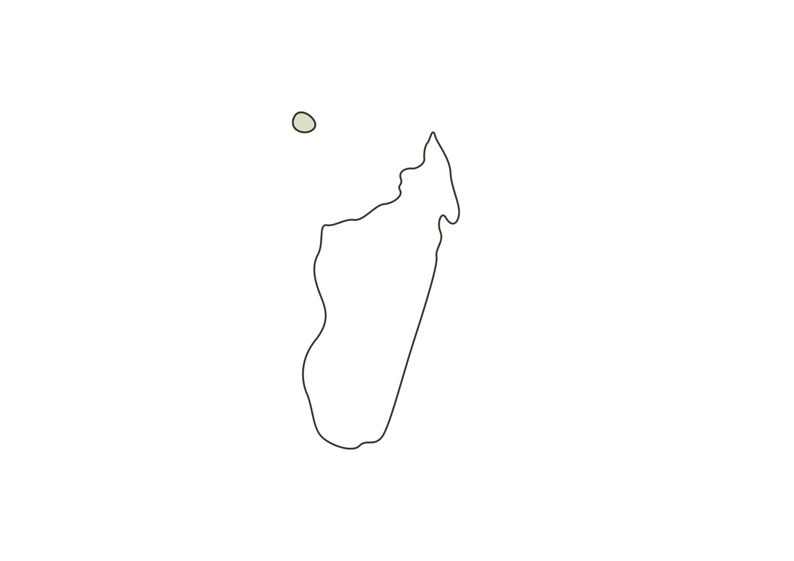 contour des Comores